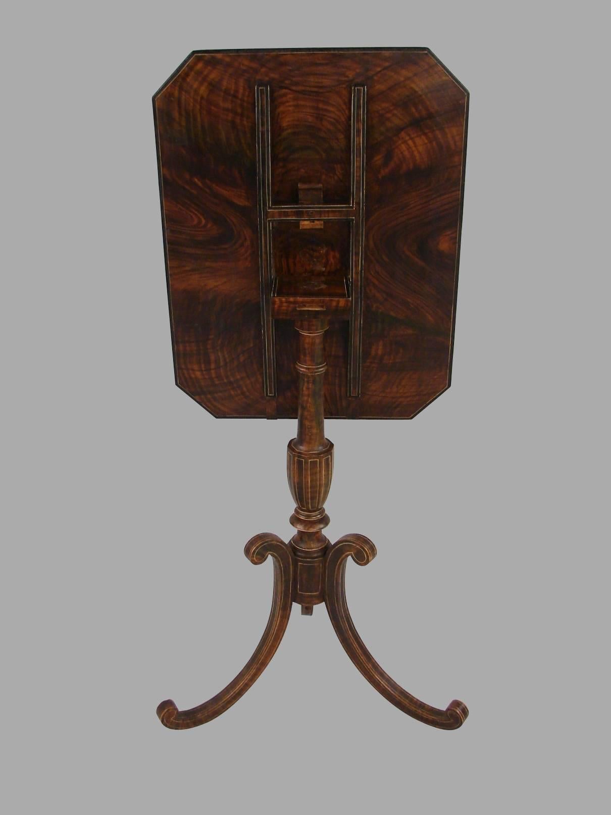 Victorian Fine Painted Chessboard Tilt-Top Table