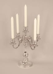 Impressive Pair of Gorham Sterling Silver Five-Light Candelabra