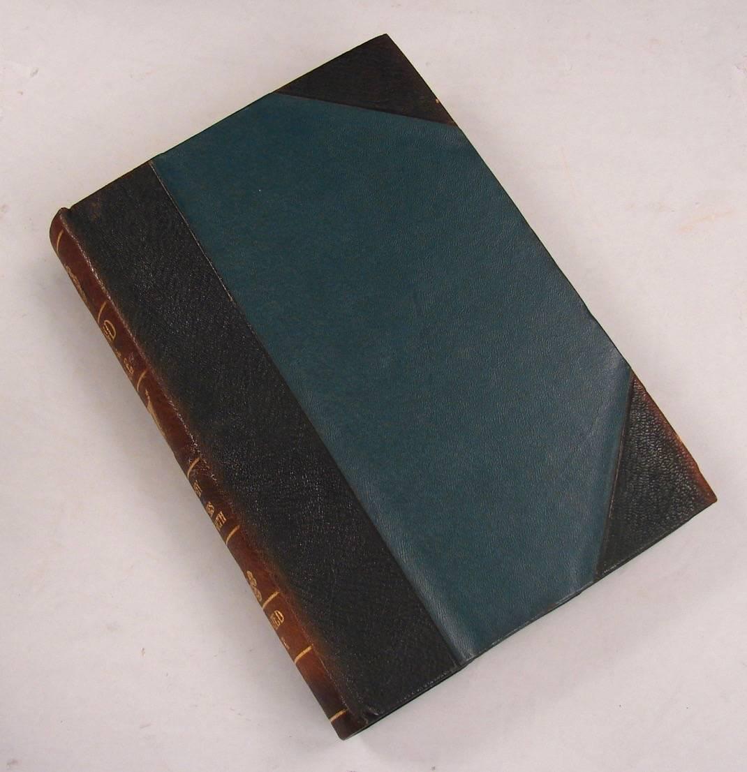 Five leather bound volumes on Irish history bound in brown leather, published 1912 by Fitzgerald Book Company, Chicago. Marbleized endpapers, bookplates.