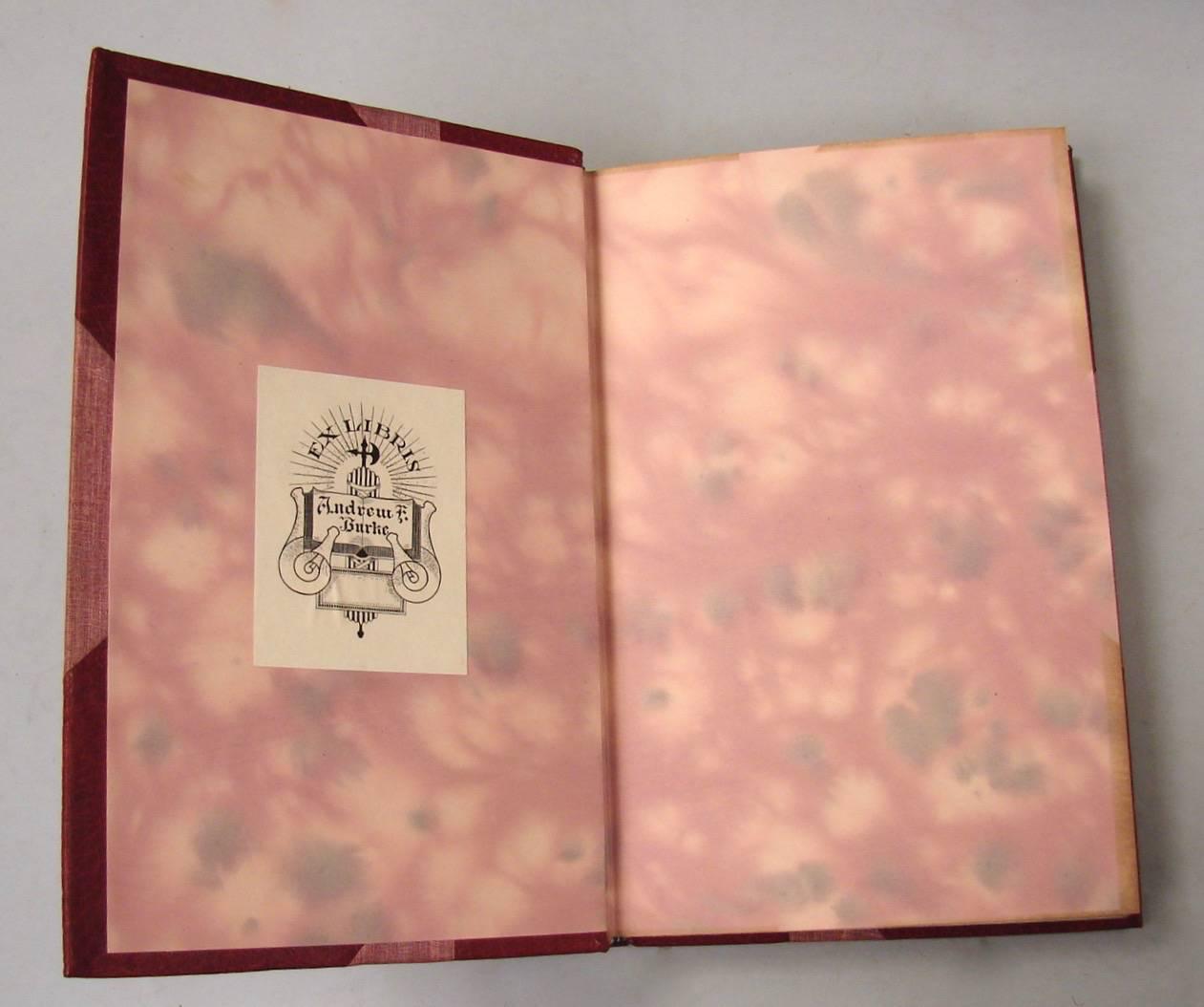 20th Century Bibliophilist's Library Second Series Bound in Red Gilt-Tooled Leather