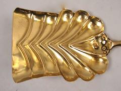 English 19th Century Polished Brass Fire Tools