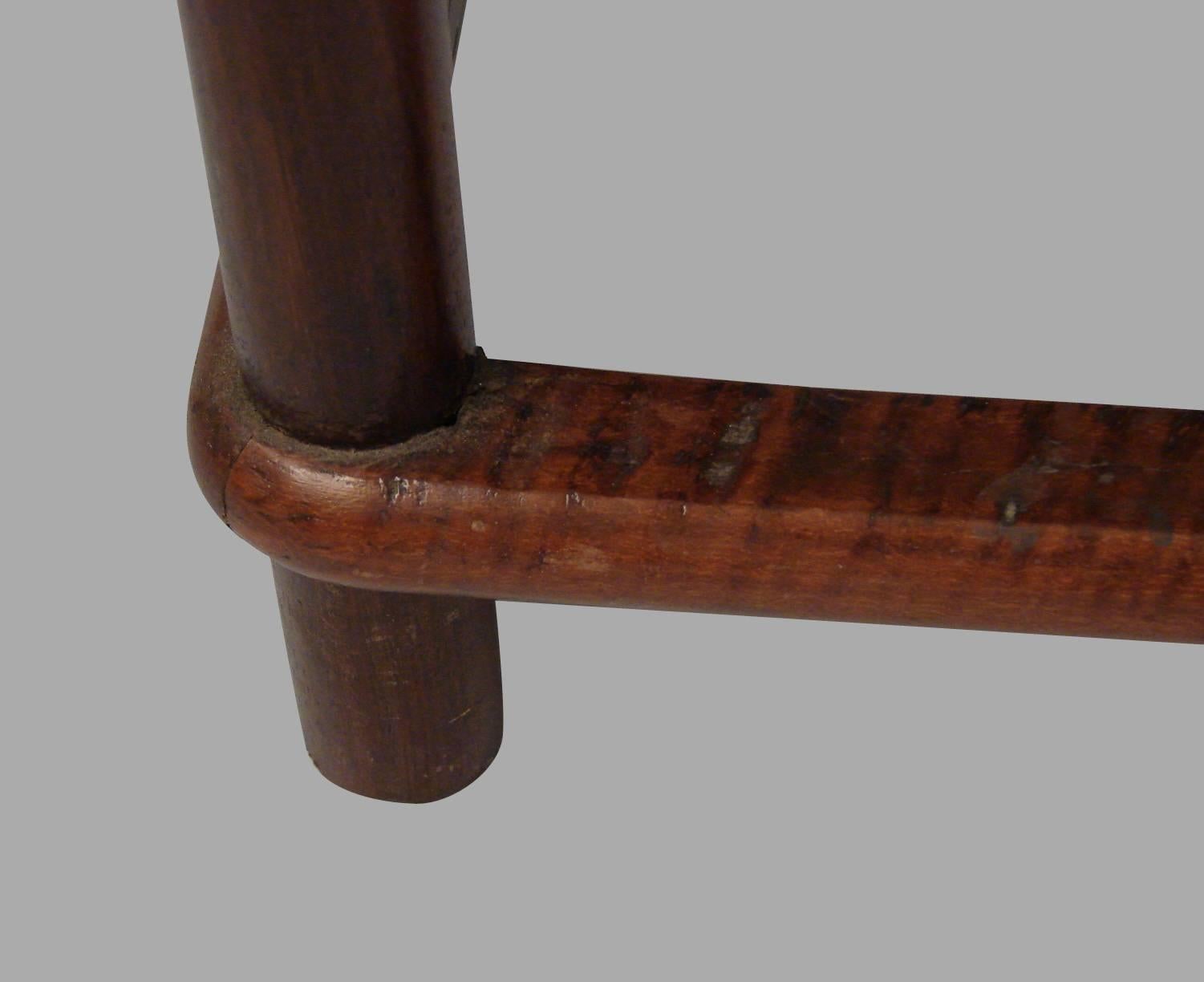 19th Century Chinese Ming Style Hardwood Spindle Back Bench