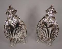 Pair of Tiffany & Company Sterling Silver Card Trays