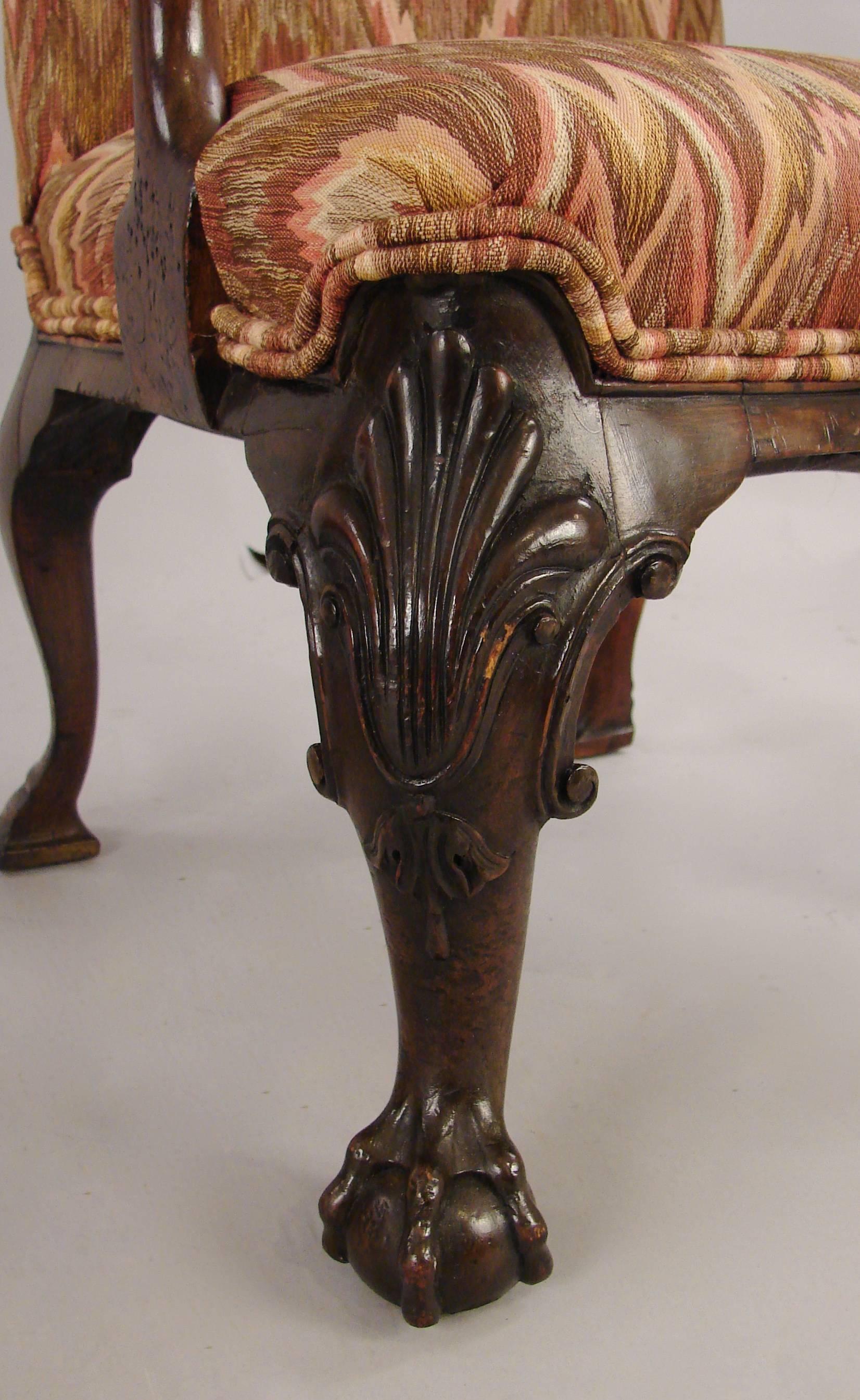 19th Century Fine Pair of George II Style Mahogany Child's Chairs