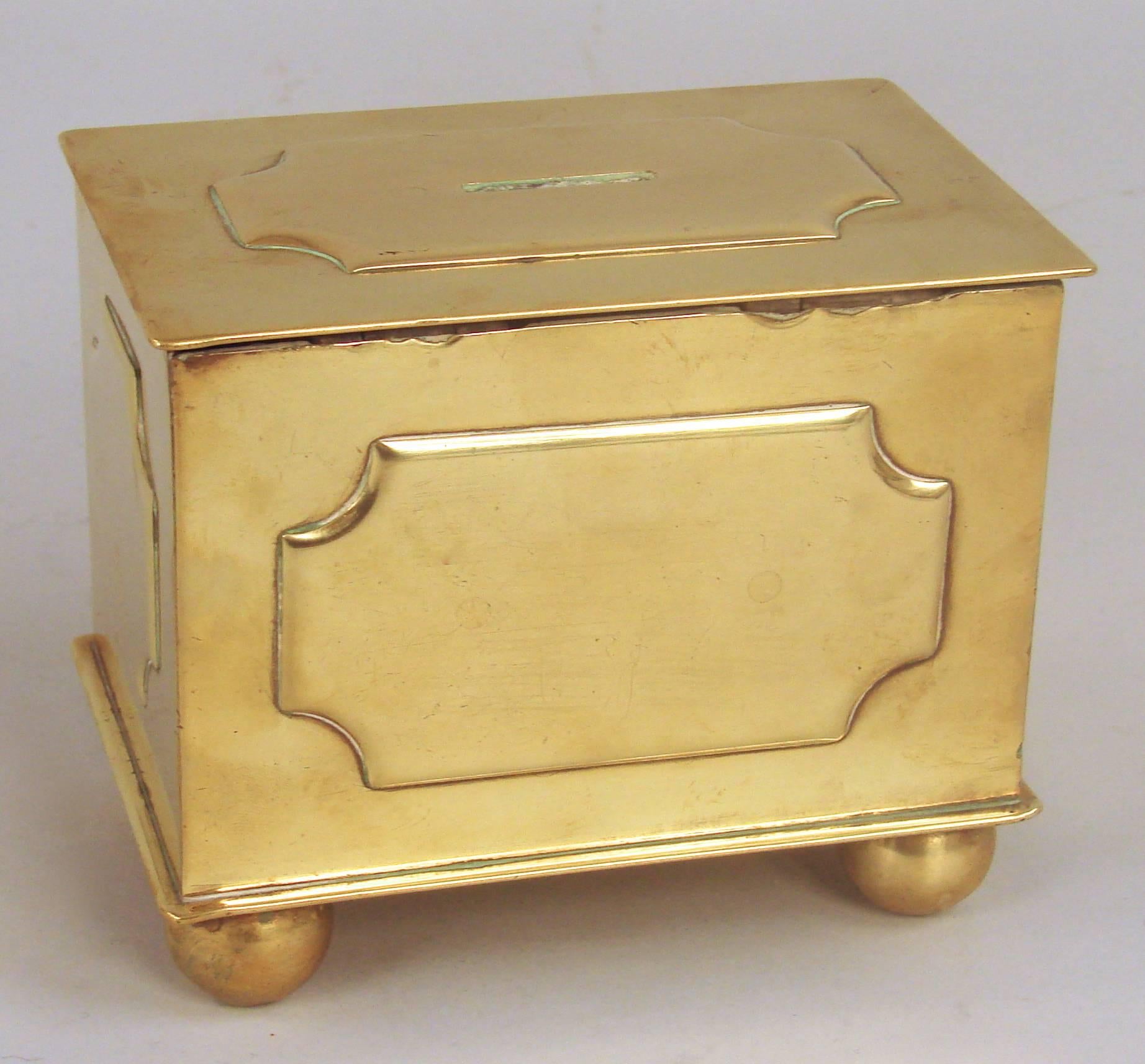 George III English Early 19th Century Brass Bank