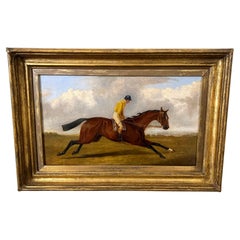Oil on Canvas of  Racehorse "S R Tatoo Sykes" by George H. Laporte English