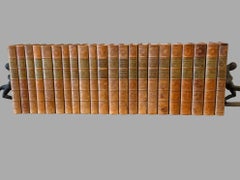 Life of Johnson in 22 Full Calf Bindings with Gilt Pages and Raised Spines