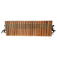 Life of Johnson in 22 Full Calf Bindings with Gilt Pages and Raised Spines