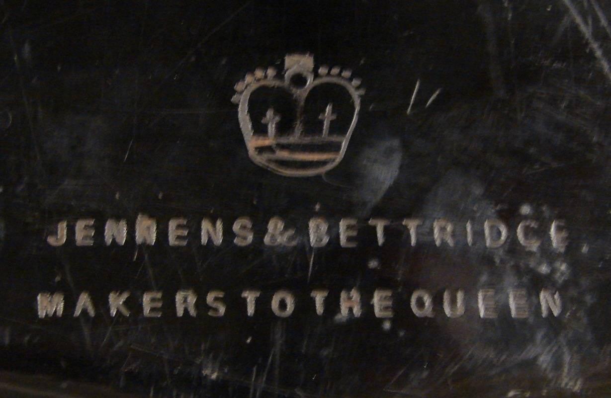 Victorian Papier Mâché and Mother-of-Pearl Tray on Stand Signed Jennens and Bettridge