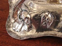 American Art Nouveau Sterling Silver Inkstand by Barbour Silver Company