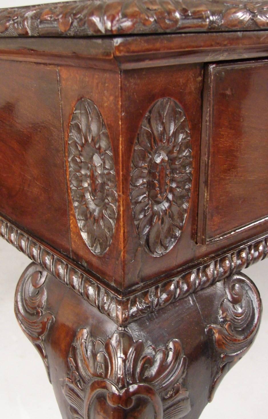 Georgian Style Partners Writing Table with Six Drawers 2