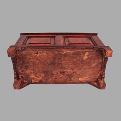 Small Georgian Provincial Panelled Fruitwood Chest
