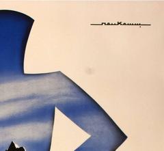 Original 1930s Swiss PKZ men’s fashion poster by Neukomm
