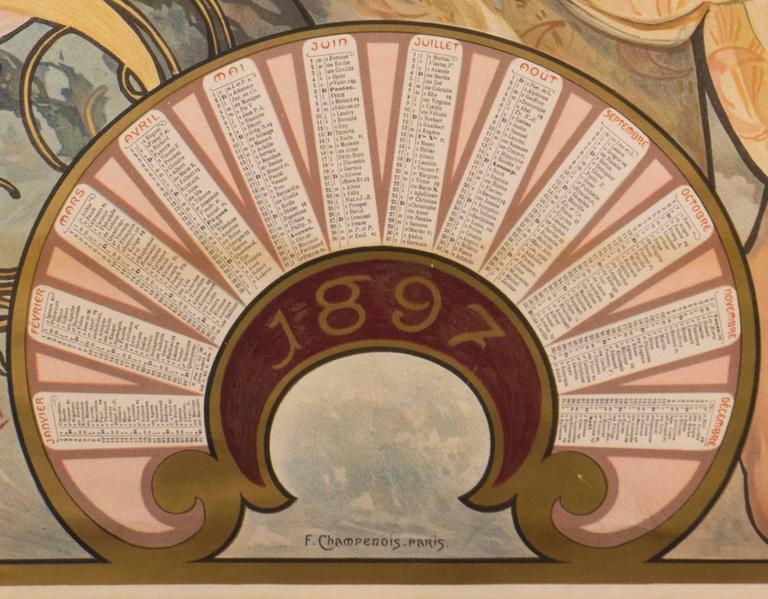 Alphonse Mucha Biscuits Lefevre Utile 17 Original Art Nouveau Poster For Sale At 1stdibs