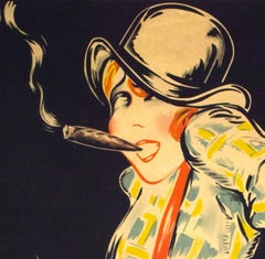 Original 1920s, Full-Size French Mistinguett Poster by Rougemont
