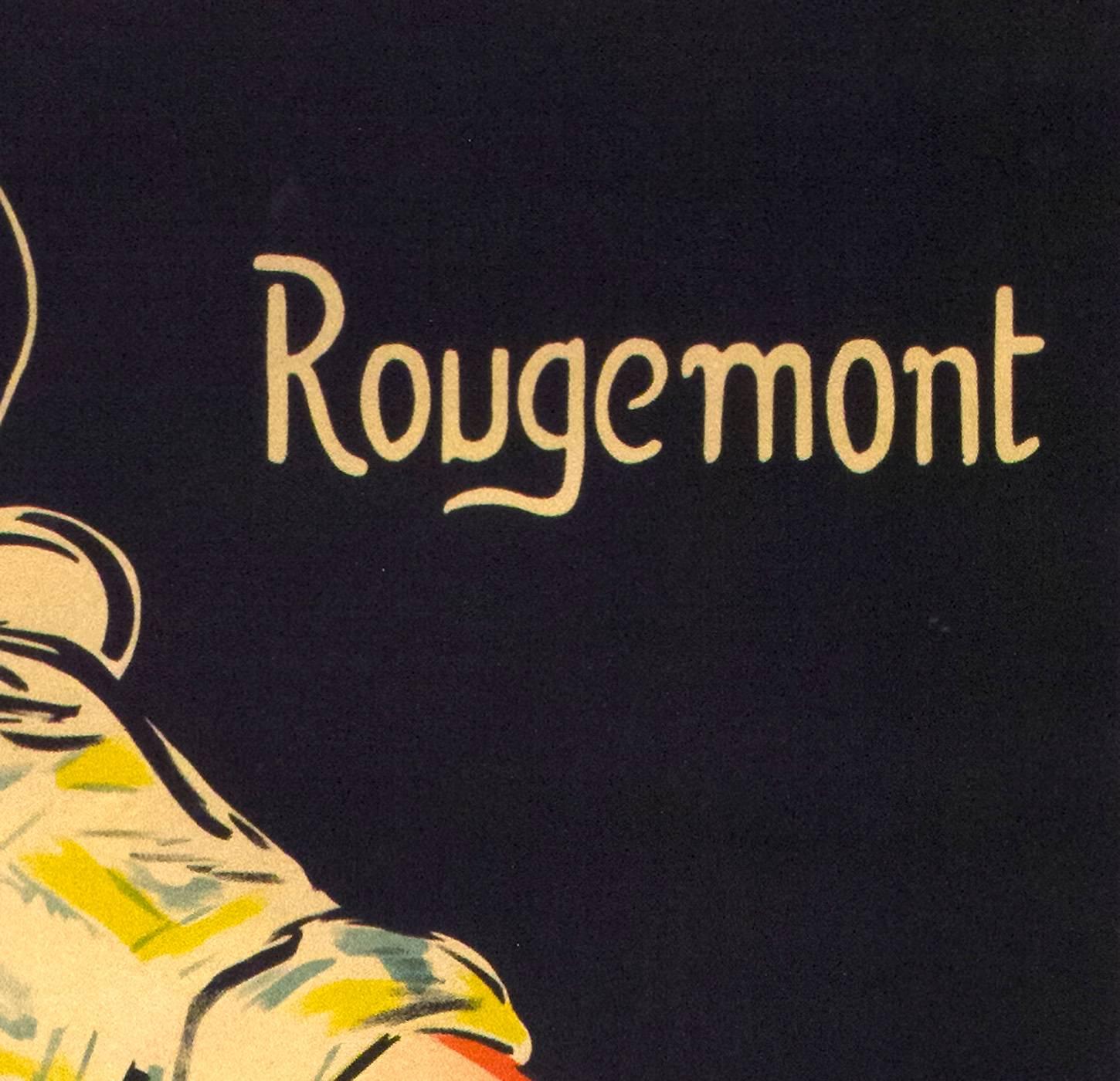 Original 1920s, Full-Size French Mistinguett Poster by Rougemont In Good Condition In Los Gatos, CA
