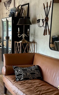 Pair of Mid-Century French Chinoiserie-style bamboo pedestals stands