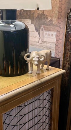 Hand-carved soapstone cattle