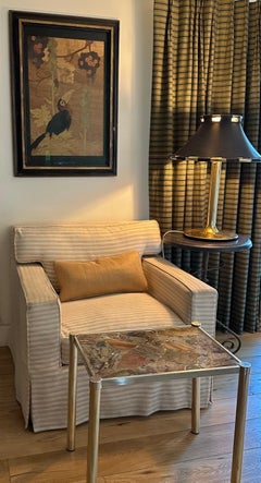 Grand Tour Style Marble Pattern in Resin Drink or Side Table