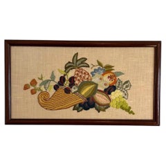 Cornucopia Crewel Artwork