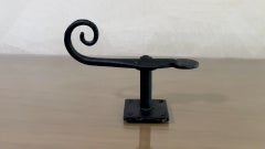 Vintage Hand-Forged Cast Iron Shutter Stops or Latches, Set of 9