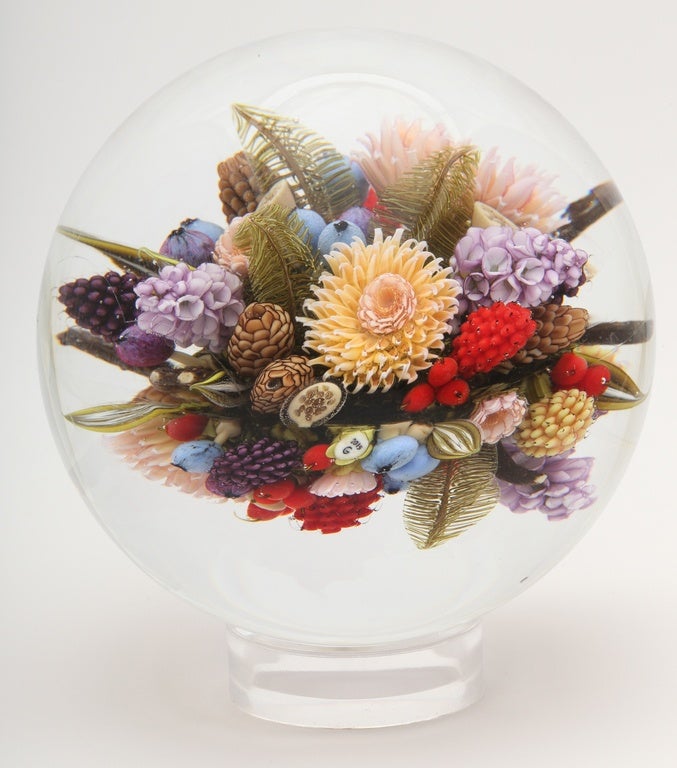 David Graeber Floral Bouquet Orb In Excellent Condition In New York, NY