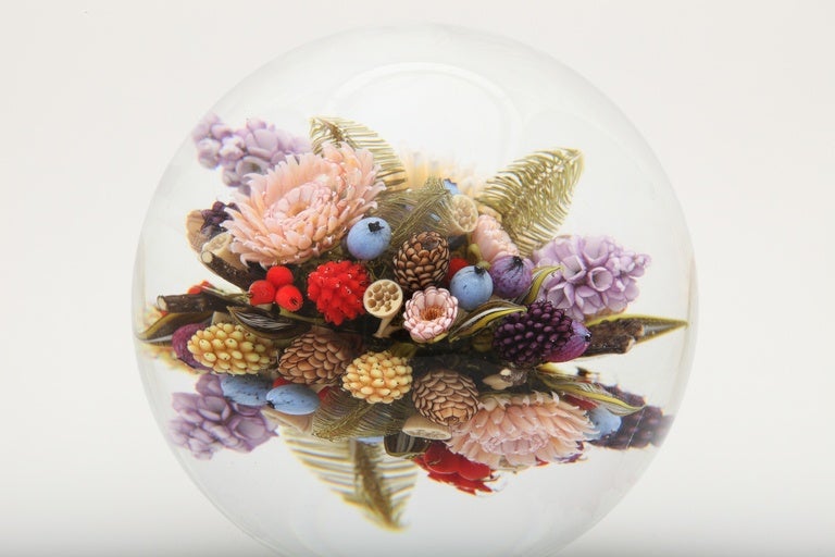 Glass David Graeber Floral Bouquet Orb