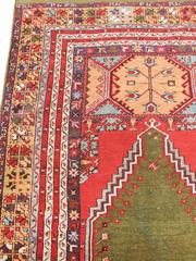 Late 19th Century Kırşehir Prayer Rug with Alternating Stripes