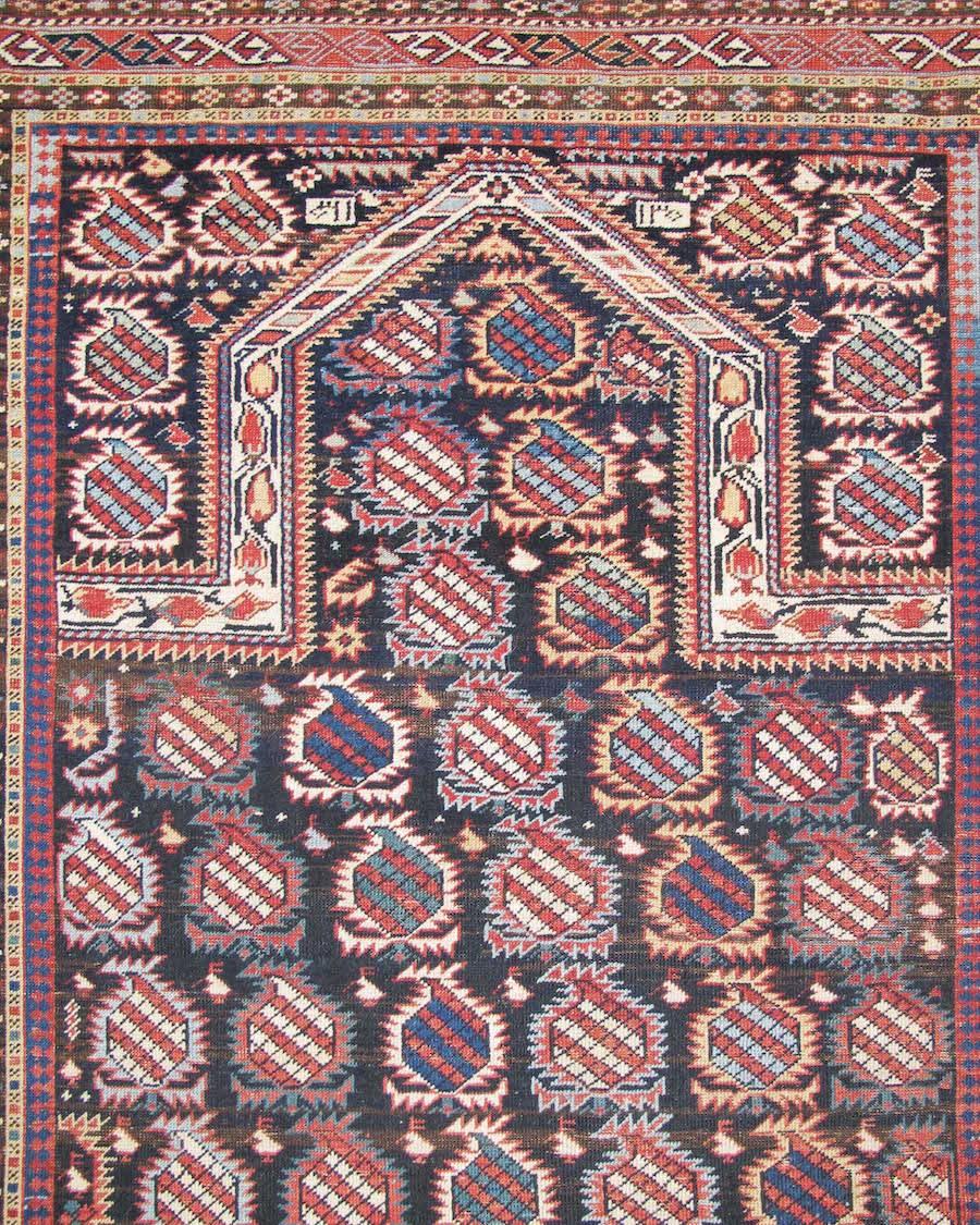 Caucasian Marasali Shirvan Prayer Rug, Late 19th Century  For Sale
