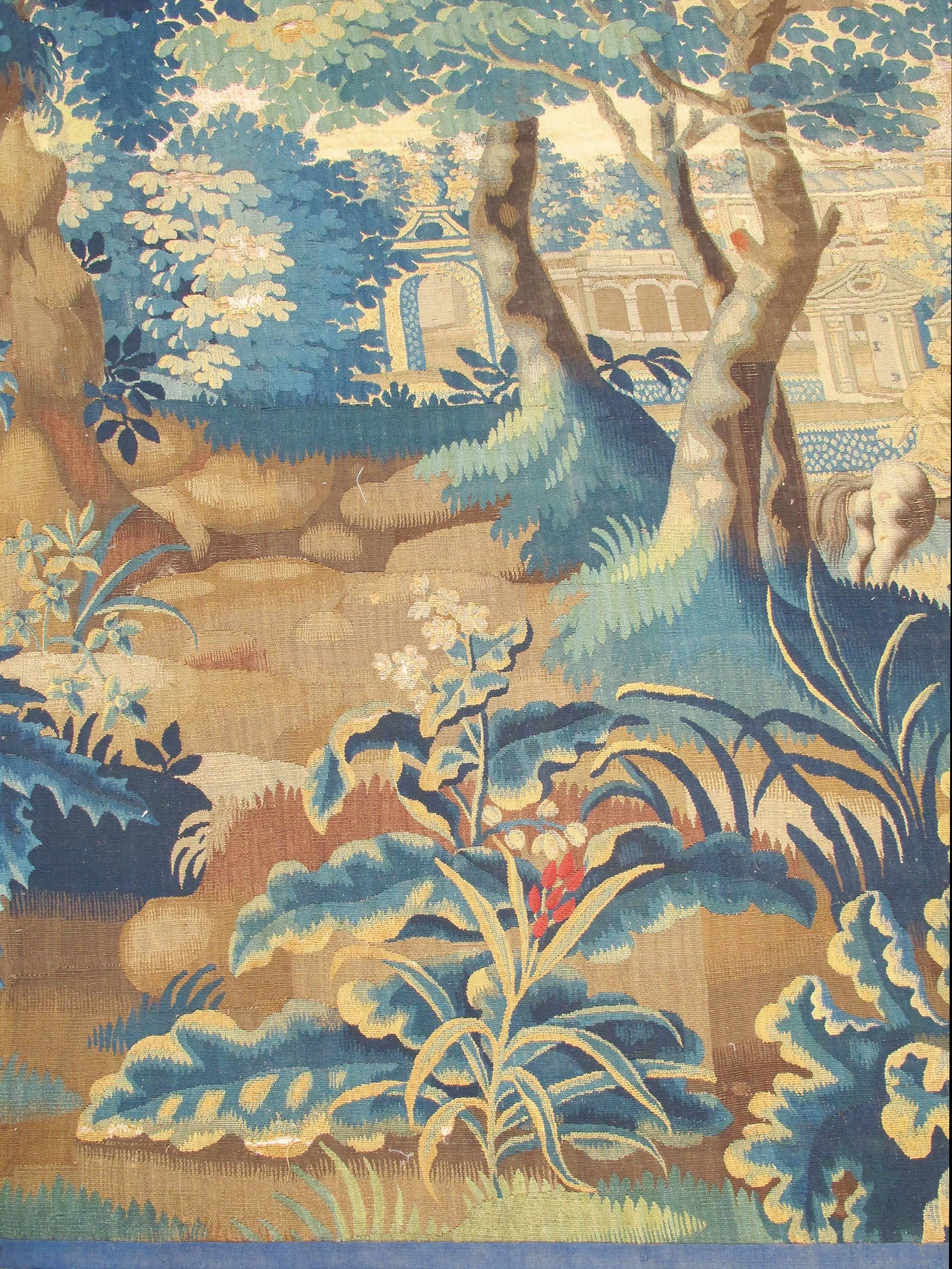French Verdure Tapestry In Excellent Condition For Sale In San Francisco, CA