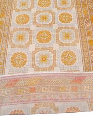 Early 20th Century Light Chinese Khotan Carpet
