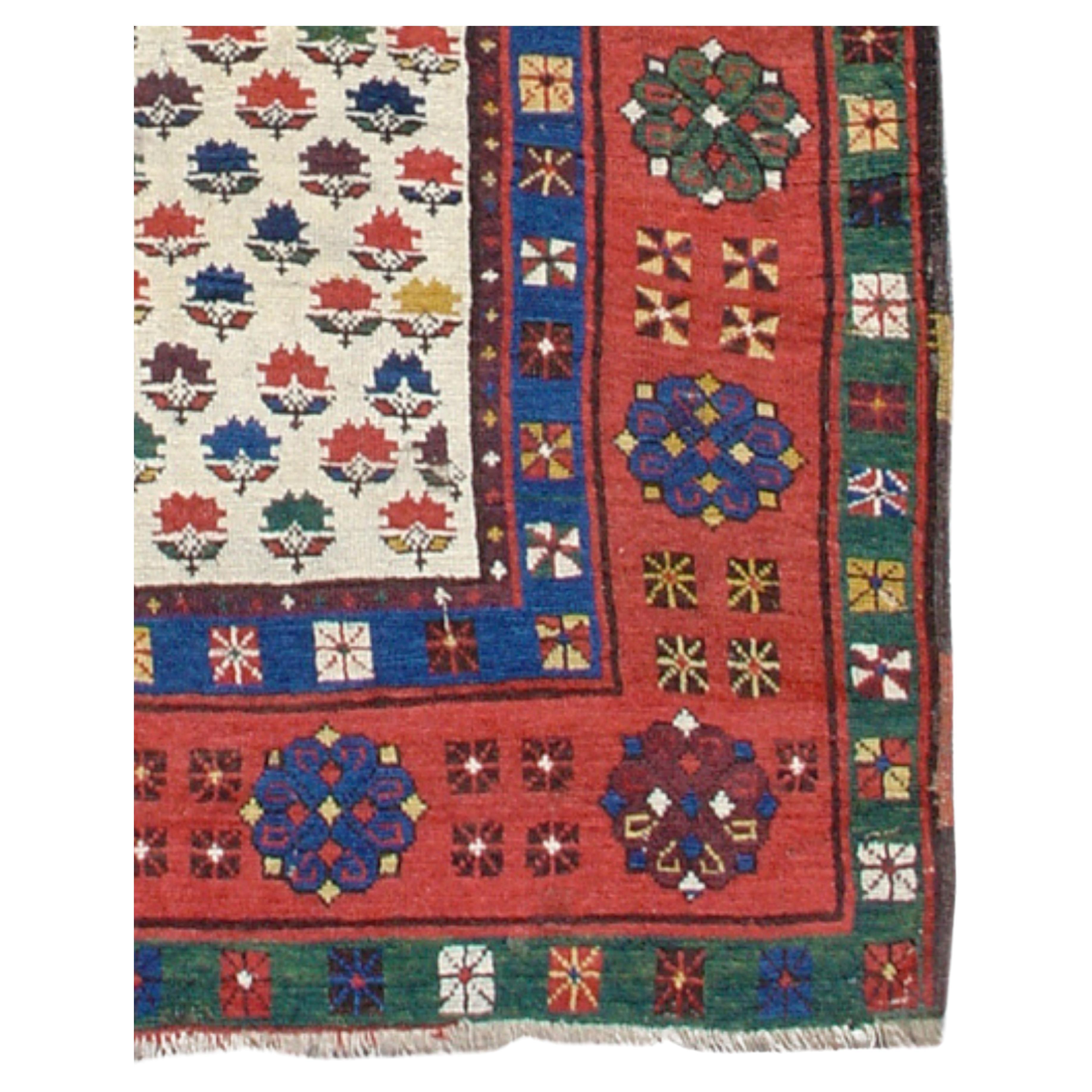 Antique Caucasian Talish Rug, 19th Century

The Talish, or Talysh, are an ethnic Iranian minority traditionally inhabiting the border region of Azerbaijan straddling Northwest Persia and the South Caucasus. While the vast majority of Talish pieces