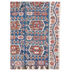 Antique Anatolian Konya Kilim Rug, 19th Century