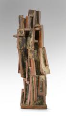 Vassil Ivanoff, grande sculpture architecturale française en grès partiellement émaillé