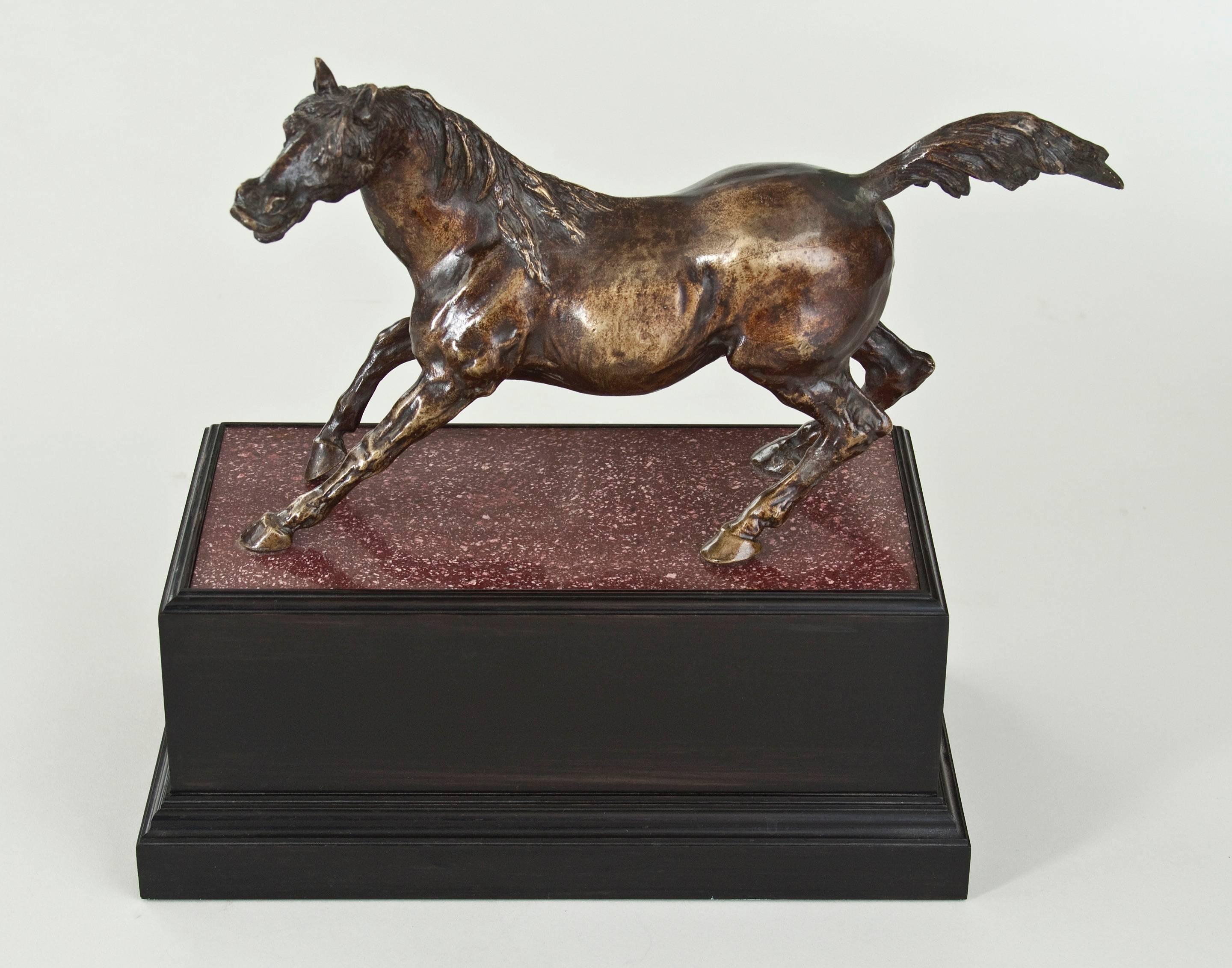  A French Bronze Sculpture of a Horse (Charles X.) im Angebot