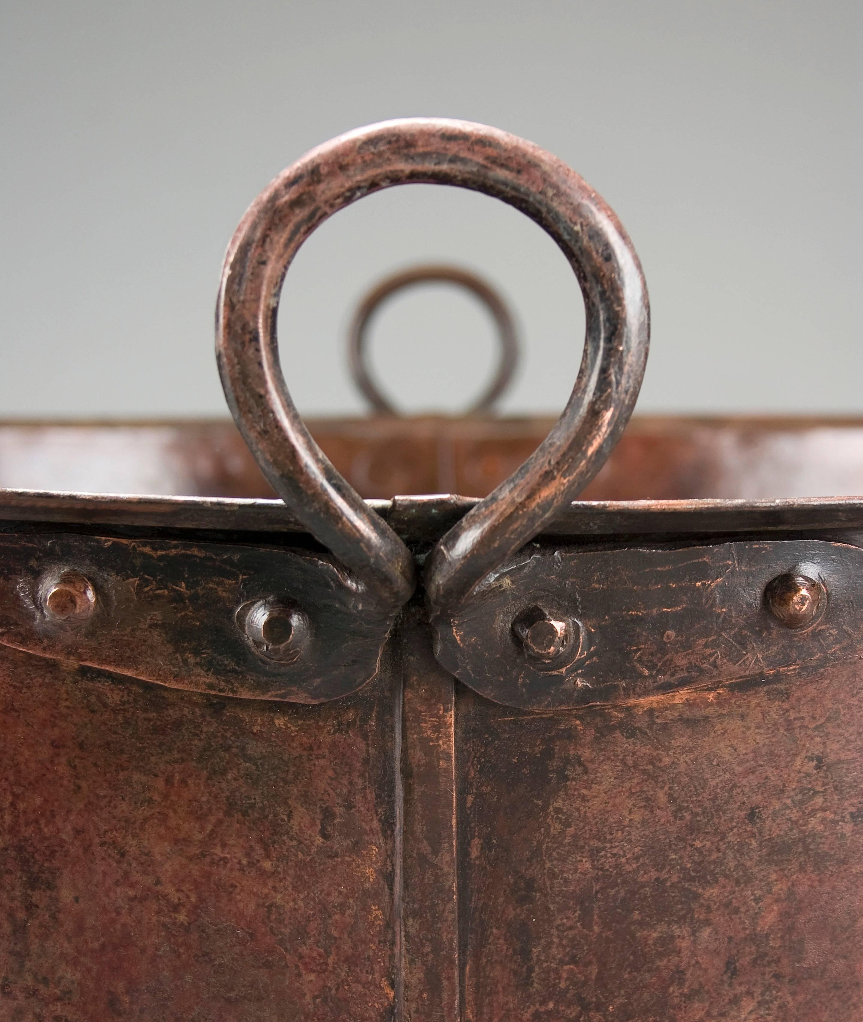 Rustic Large Swedish 19th Century Copper Pot