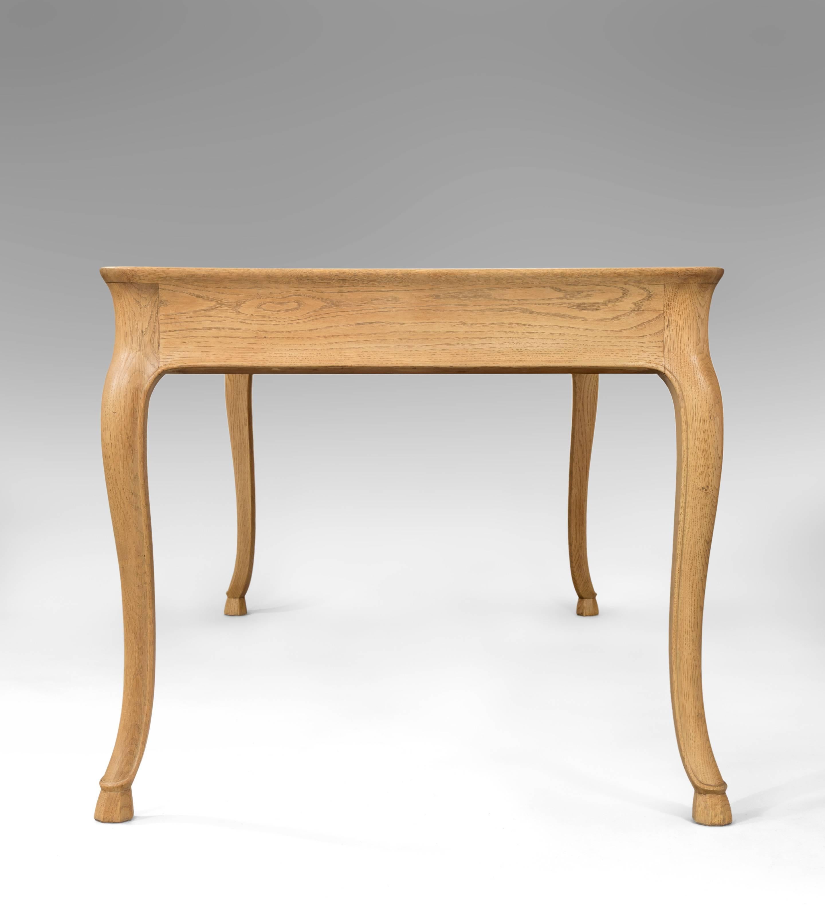 Scandinavian Modern Frits Henningsen, Large Danish Elm and Oak Writing Table / Desk