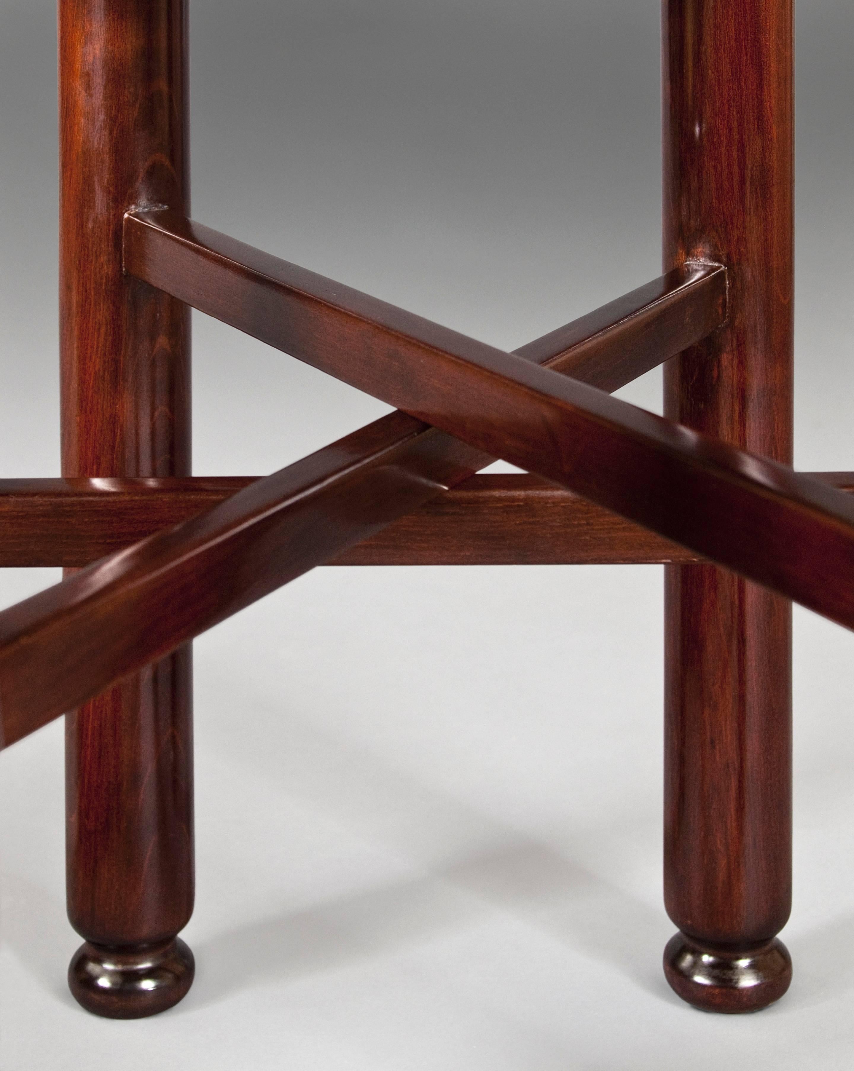 Adolf Loos, Rare Austrian Mahogany and Marble Table In Good Condition In New York, NY