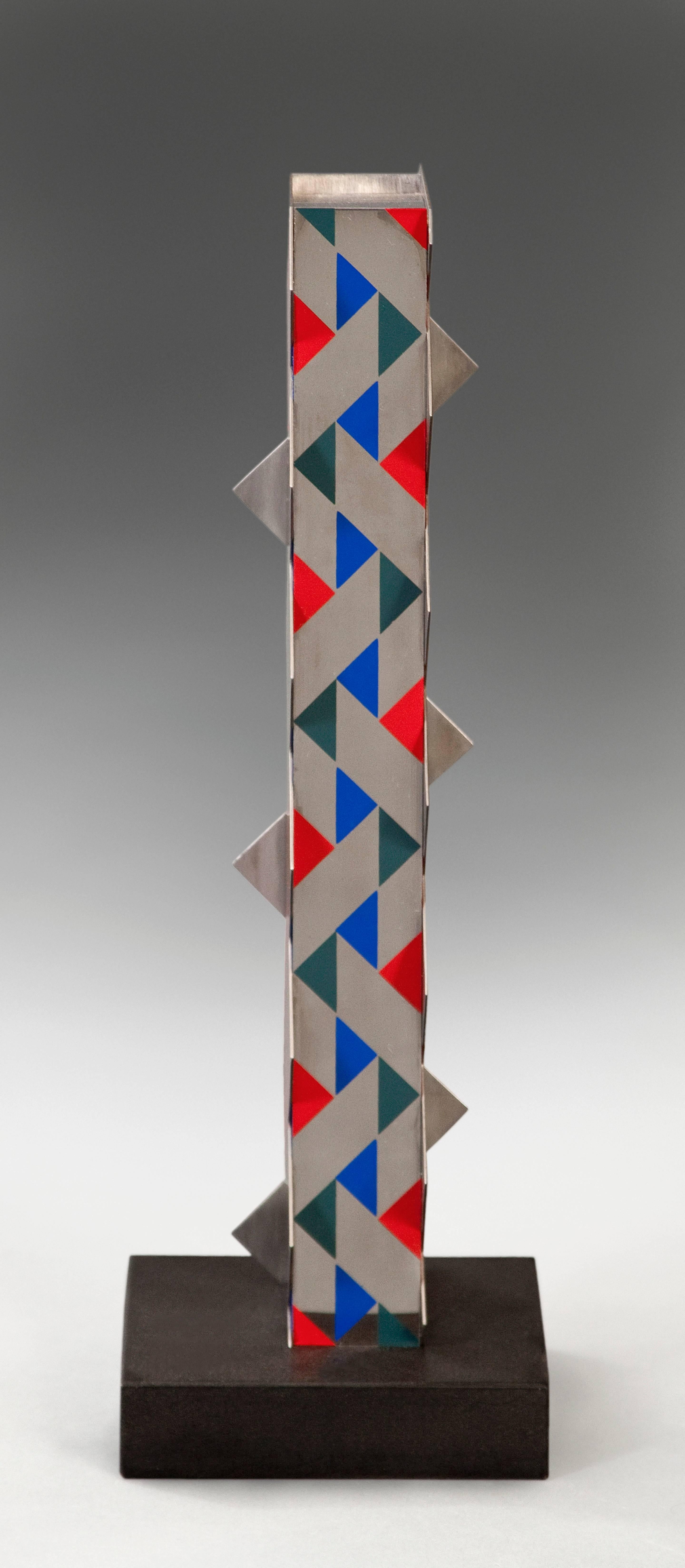 Modern Roland Cabot, French Steel and Painted Sculpture, Untitled For Sale