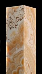 Art Deco Egyptian Alabaster Square Column Pedestal