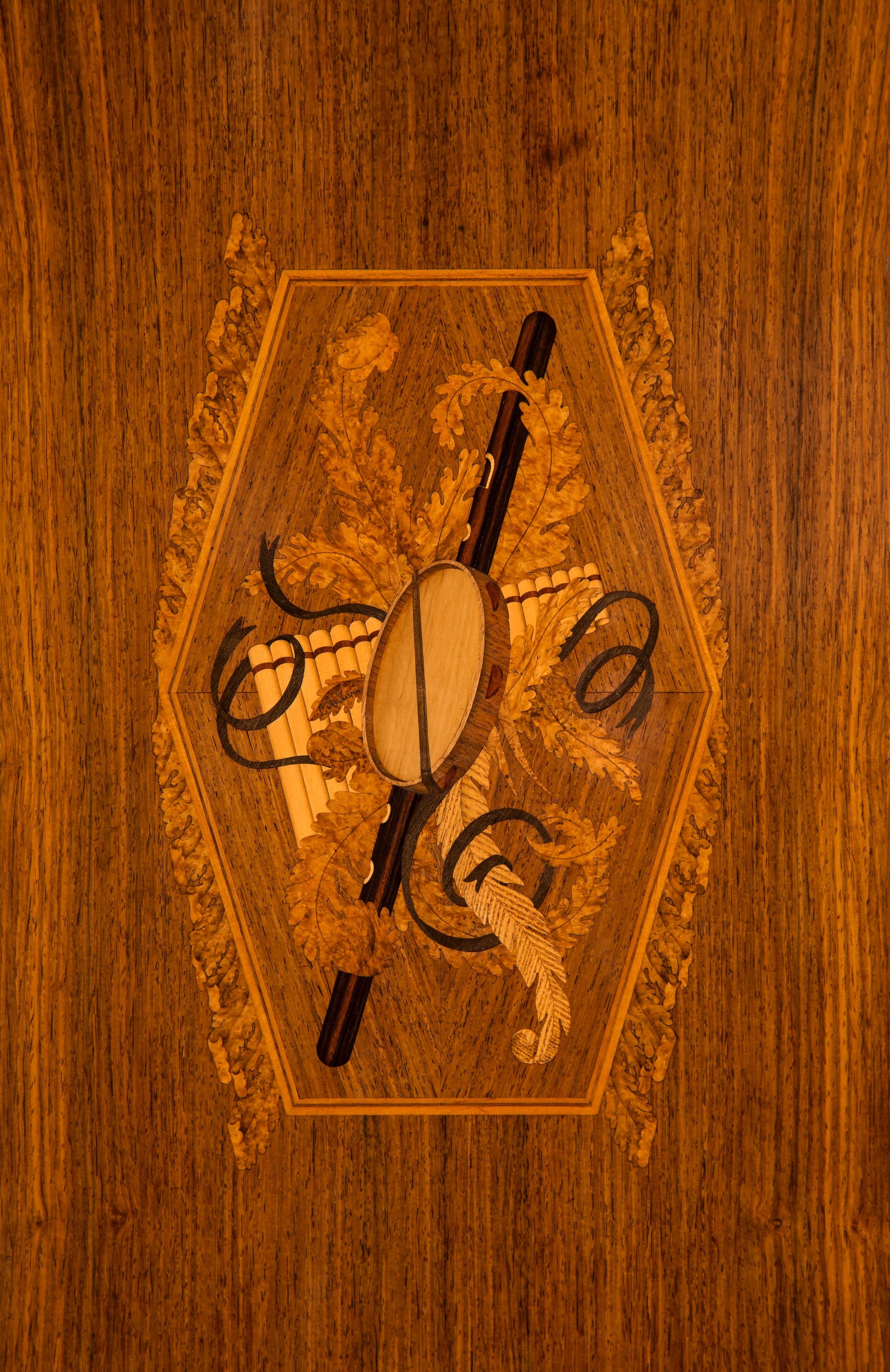 Italian Paolo Buffa, Giovanni Gariboldi and Giuseppe Ansani, Marquetry Cabinet