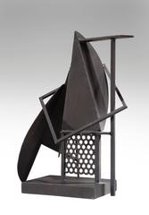 Robert Jacobsen, Black Painted Large "Concrete" Iron Sculpture