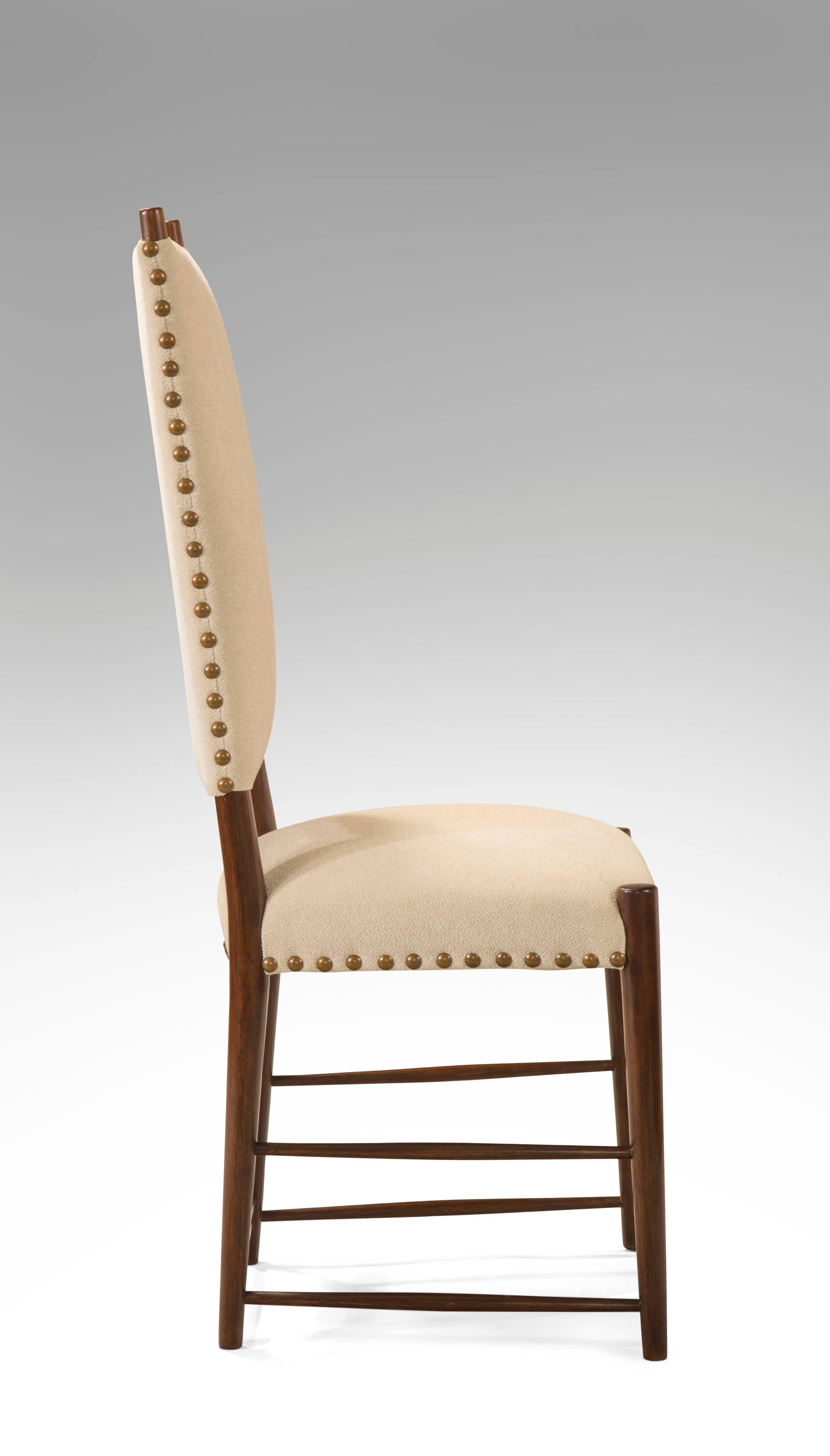 Set of 12 In the Manner of Josef Frank for Haus & Garten, Walnut Dining Chairs 3