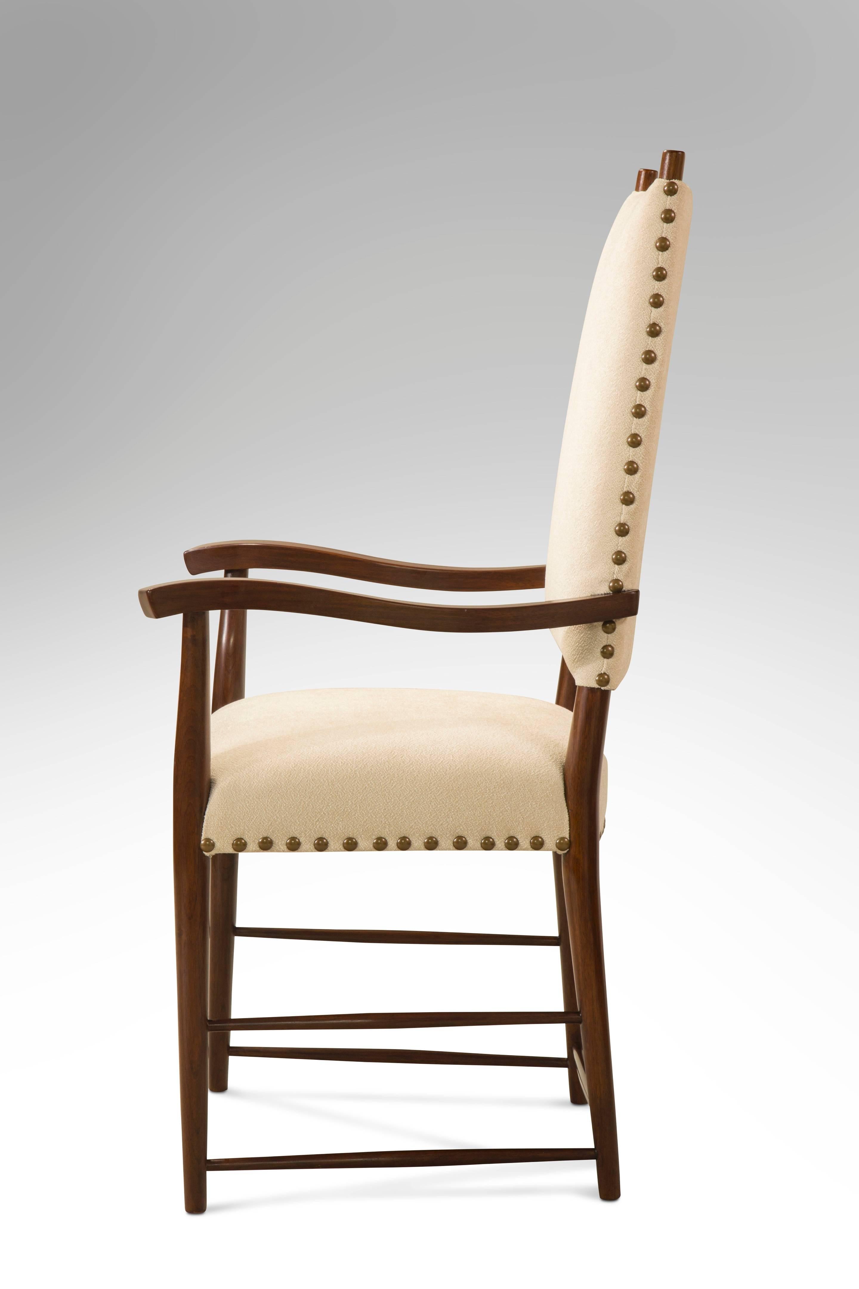 20th Century Set of 12 In the Manner of Josef Frank for Haus & Garten, Walnut Dining Chairs