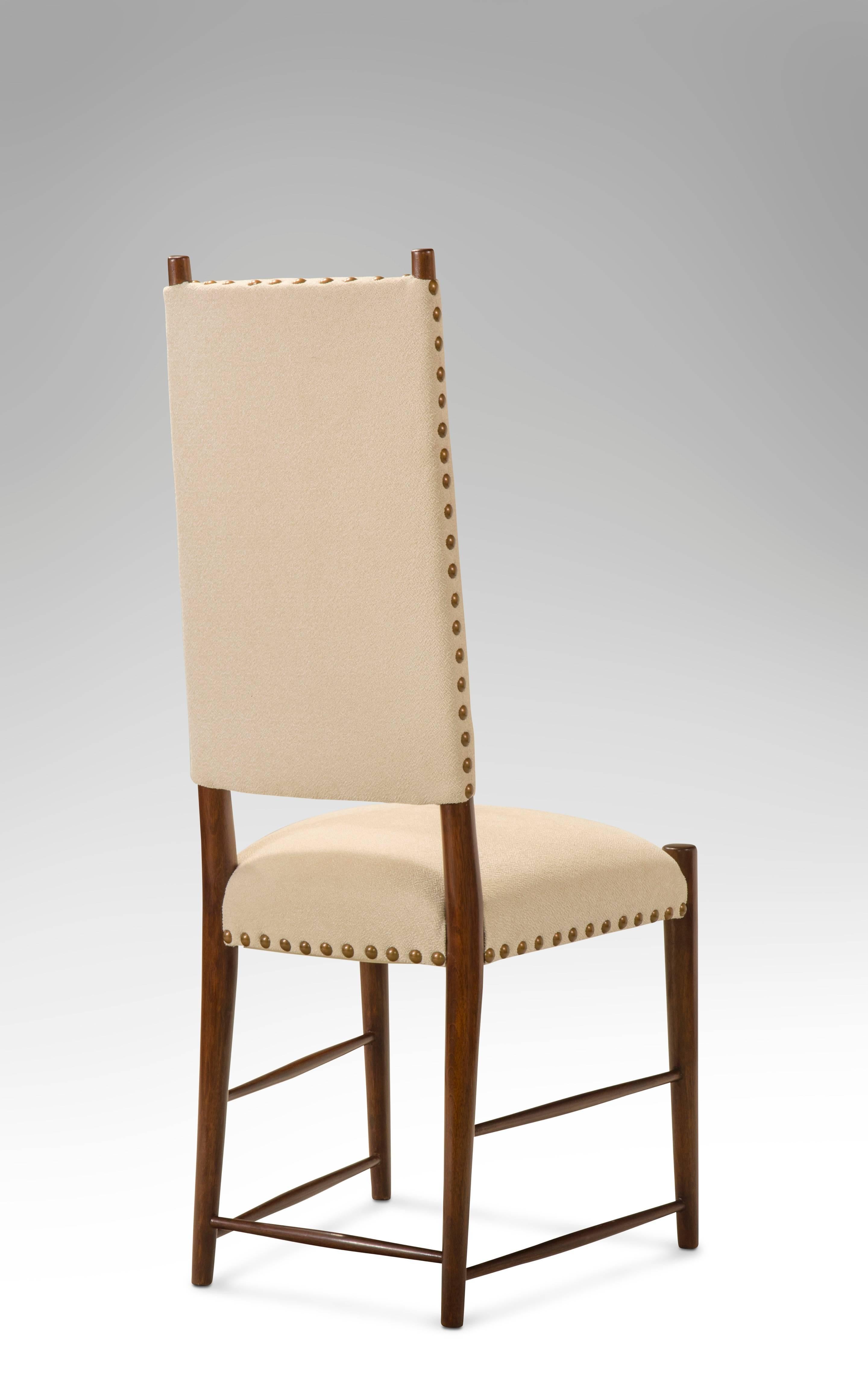 Set of 12 In the Manner of Josef Frank for Haus & Garten, Walnut Dining Chairs 4