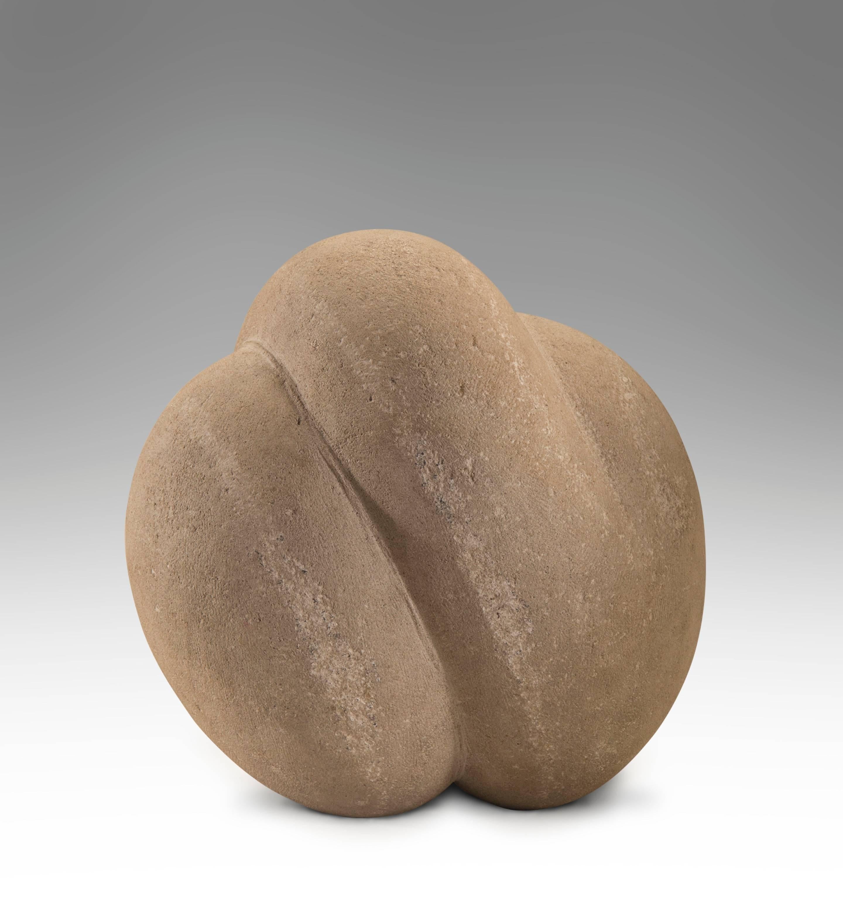 Modern French School Carved Limestone Abstract Sculpture
