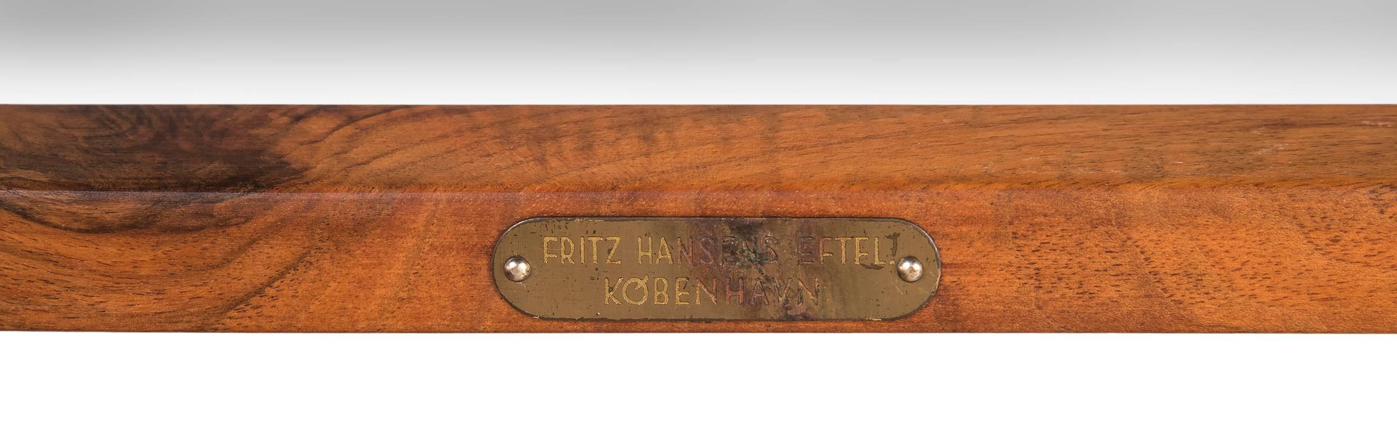 A Rare Early Solid Walnut Tray-top Table, With Production Stamp Number 1 1