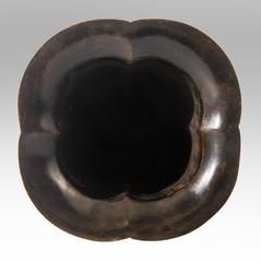 Just Andersen, Handled Danish Patinated Bronze Vase, Model B50