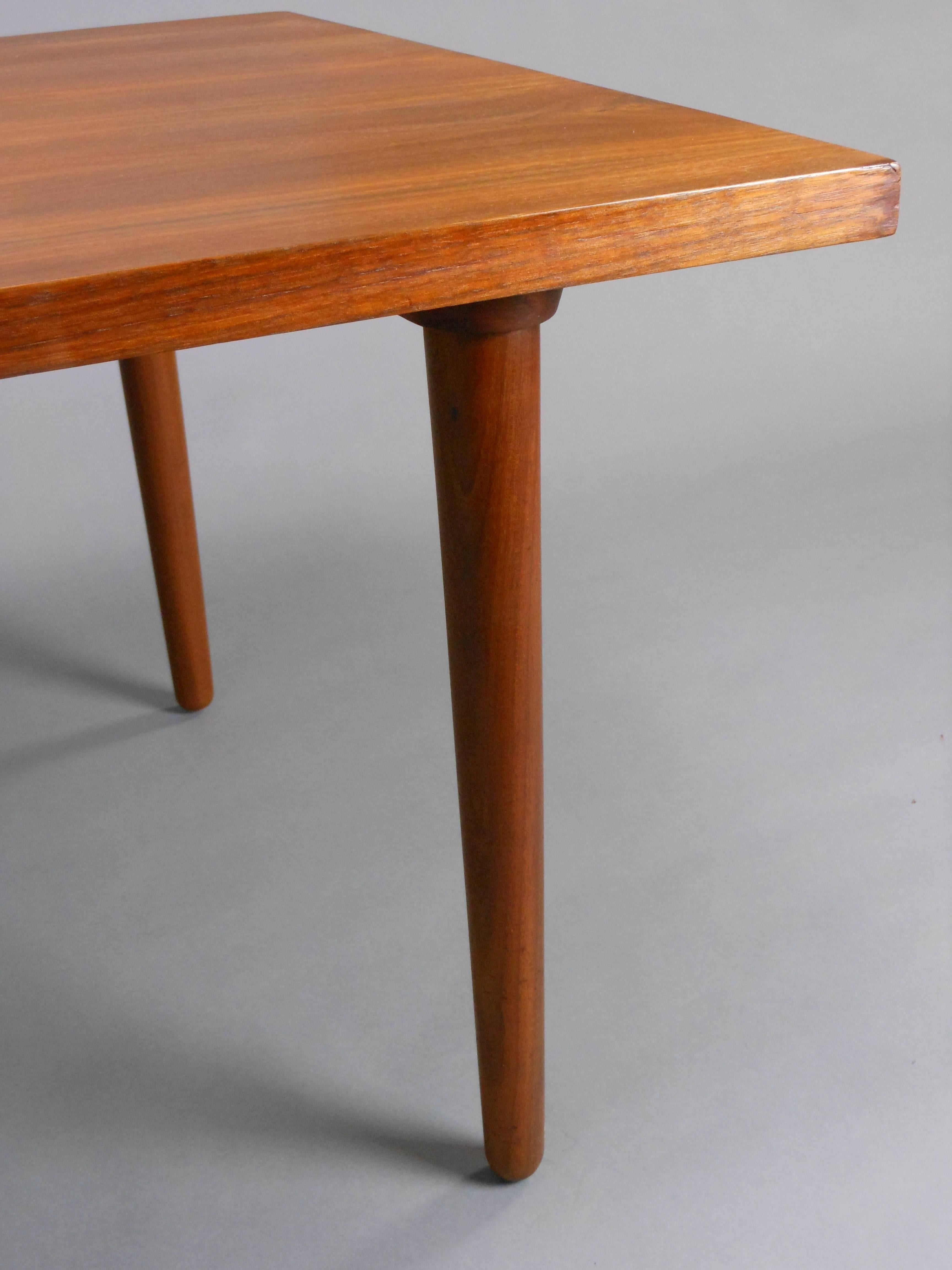 Inlay Tapio Wirkhala, Mid Century Marquetry Inlaid Teak Rectangular Coffee Table  For Sale