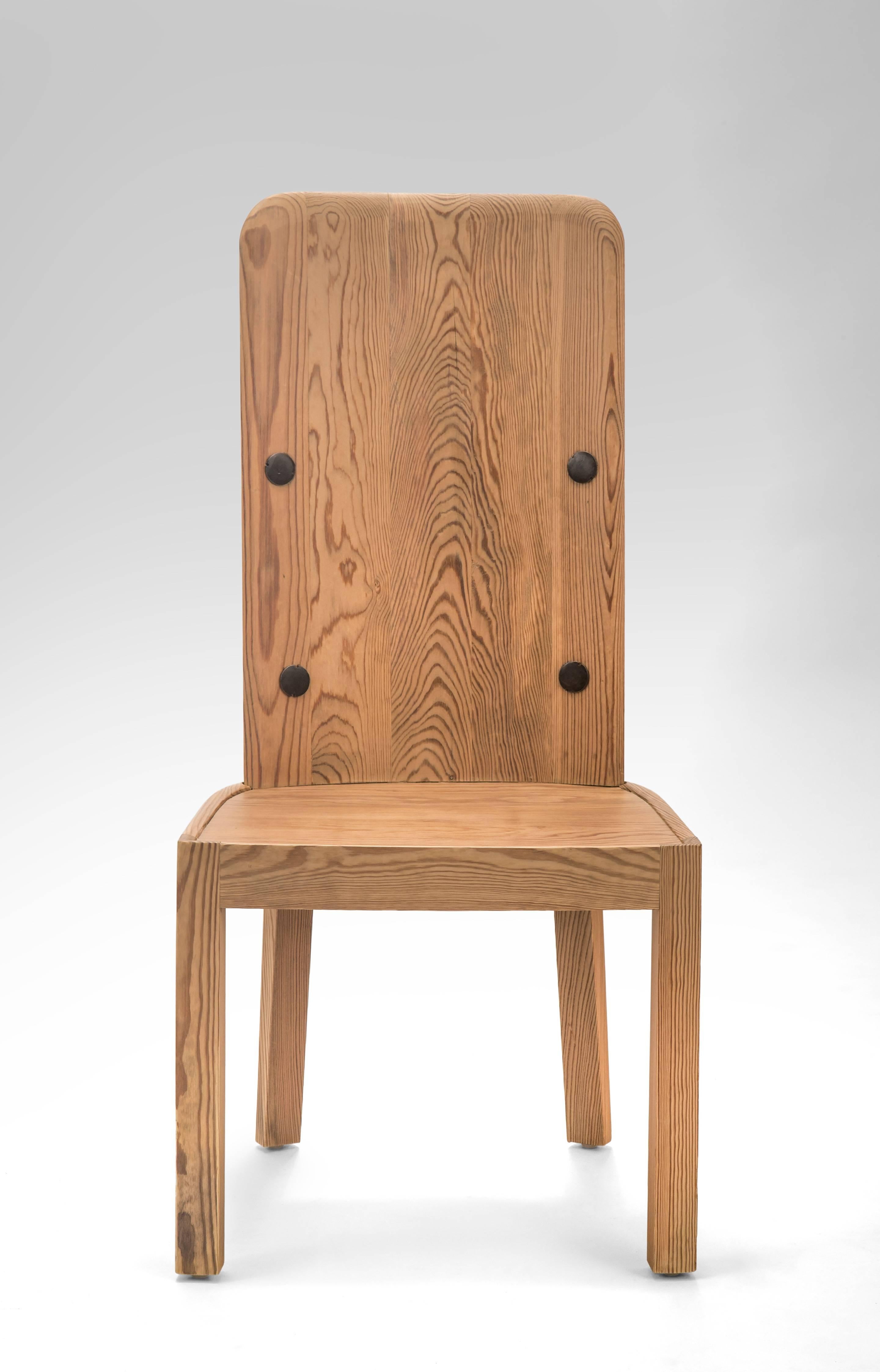Modern Axel-Einar Hjorth, Set of 4 Swedish High-Back Pine Lovö Chairs